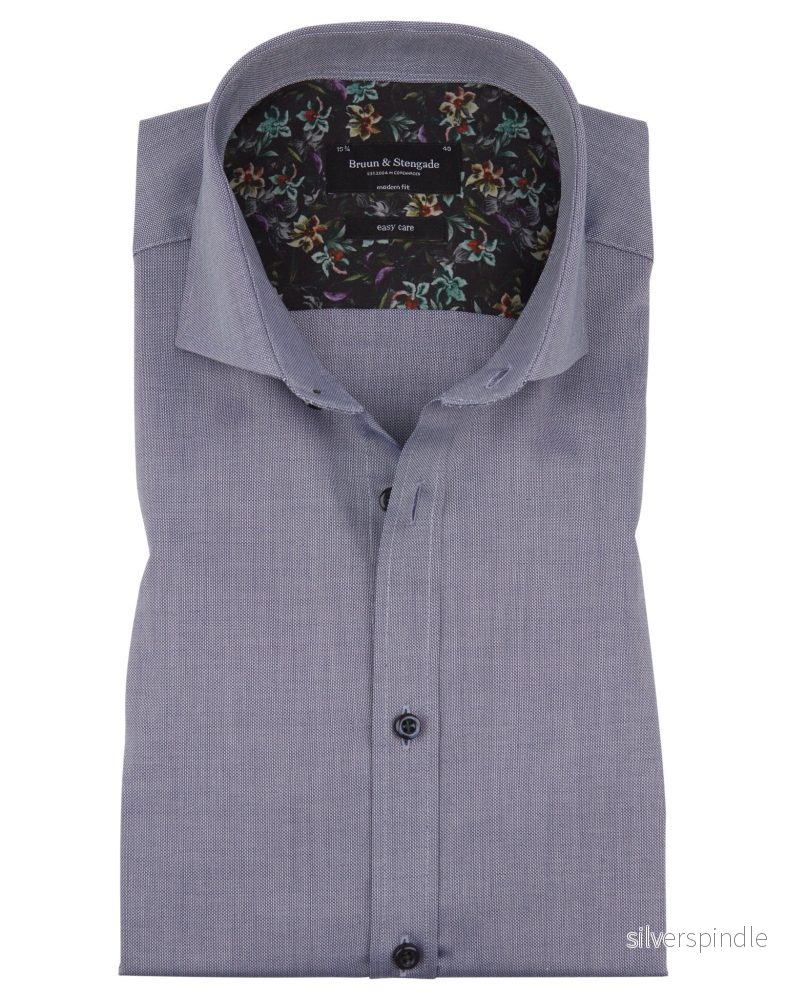 BS Felix Modern Fit Skjorta - Blå