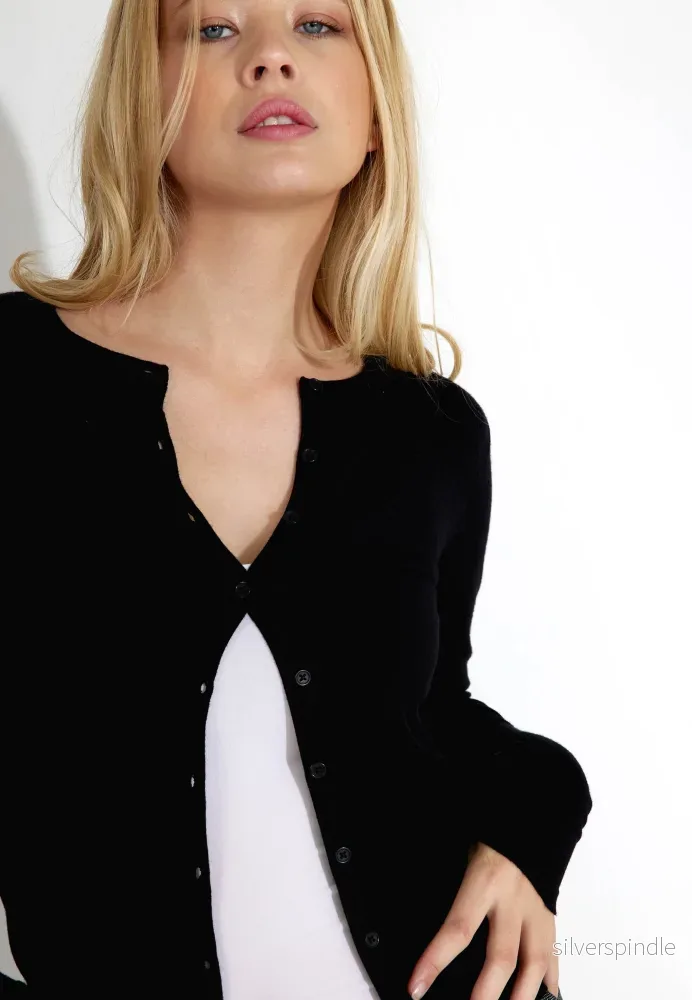 VEGA CARDIGAN - Black - Bild 2