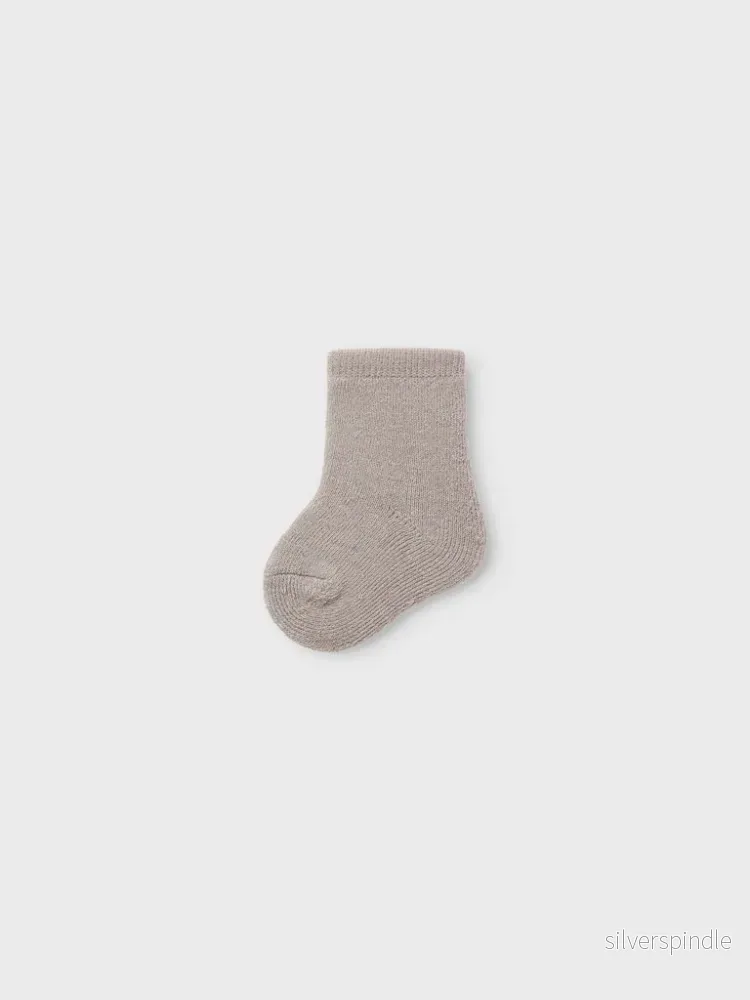 Name It Waksi Baby Ullstrumpor i Merinoull Beige - Bild 2