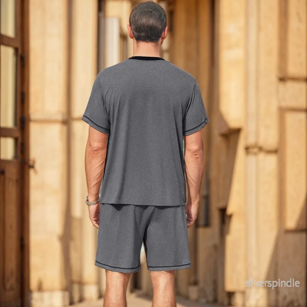 Ethan | Lättviktig Sommarset med Kortärmad Topp och Shorts - Bild 3