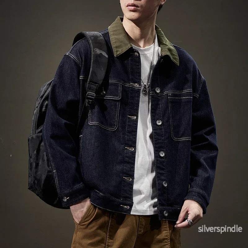 Ethan | Avslappnad Höst Denimjacka med Sidofickor - Bild 2