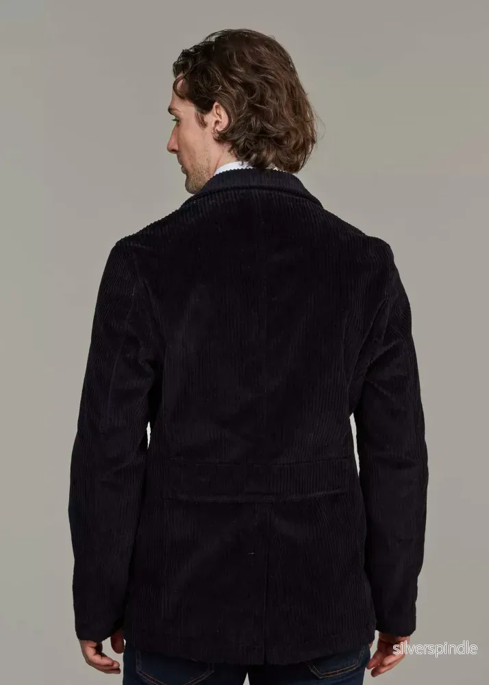 Hansen & Jacob CORDUROY SAFARI JACKET NAVY - Bild 2