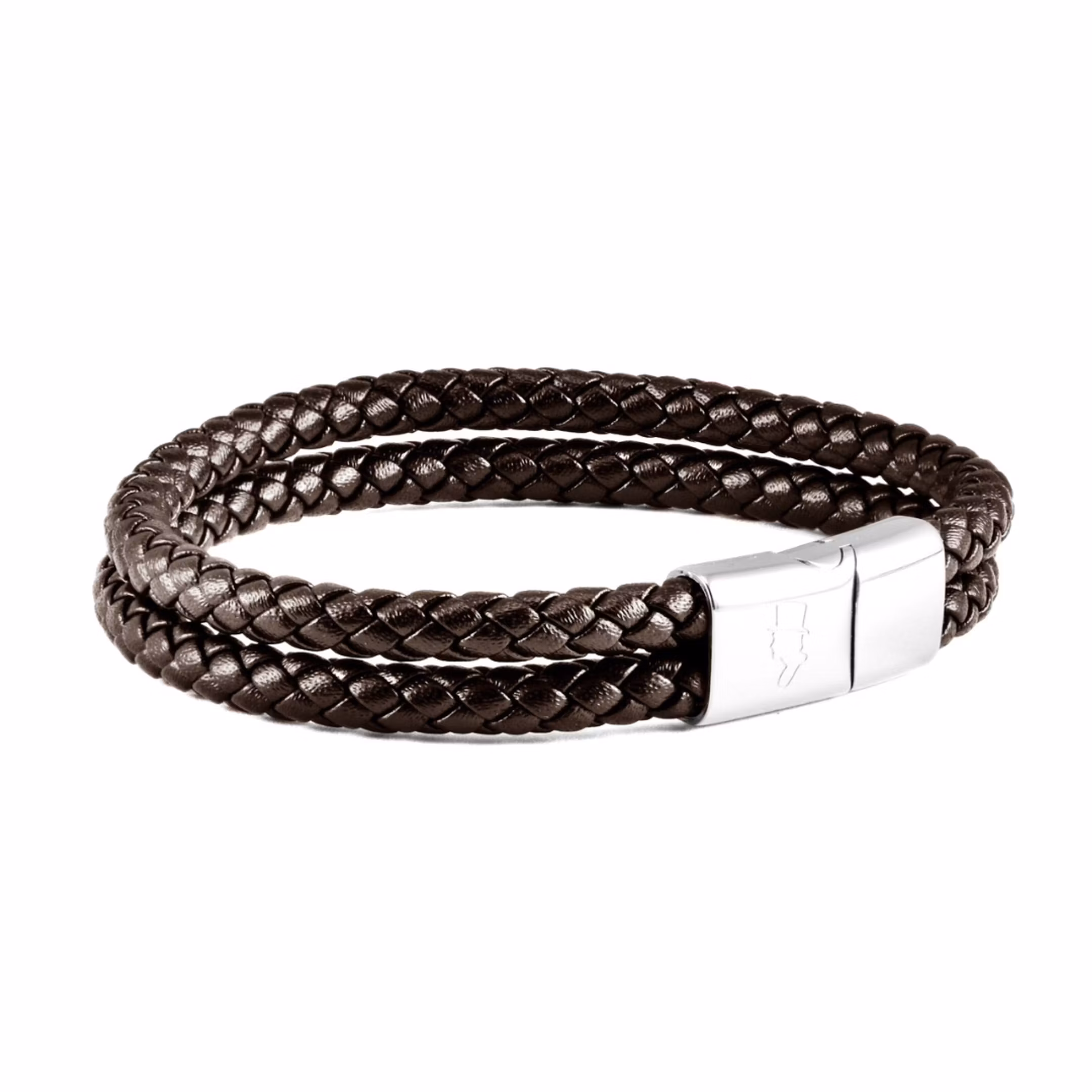 EDD LÄDERARMBAND DUBBEL RUND BRUN EDD LÄDERARMBAND DUBBEL RUND BRUN