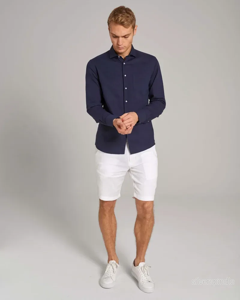 BS Daniel Casual Modern Fit Skjorta - Navy - Bild 3