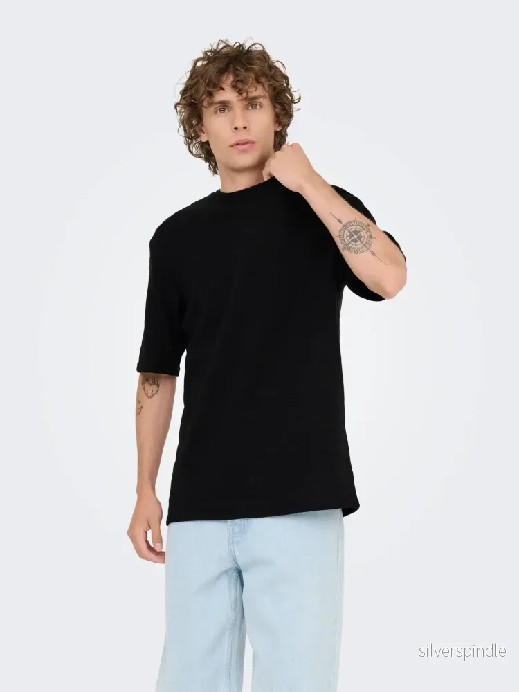 GIVO KNIT T-SHIRT BLACK GIVO KNIT T-SHIRT BLACK