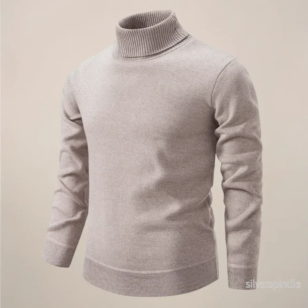 Klassisk Polotröja Svart | Slimmad Passform med Hög Krage | Tidlös Stil för Elegant Utseende