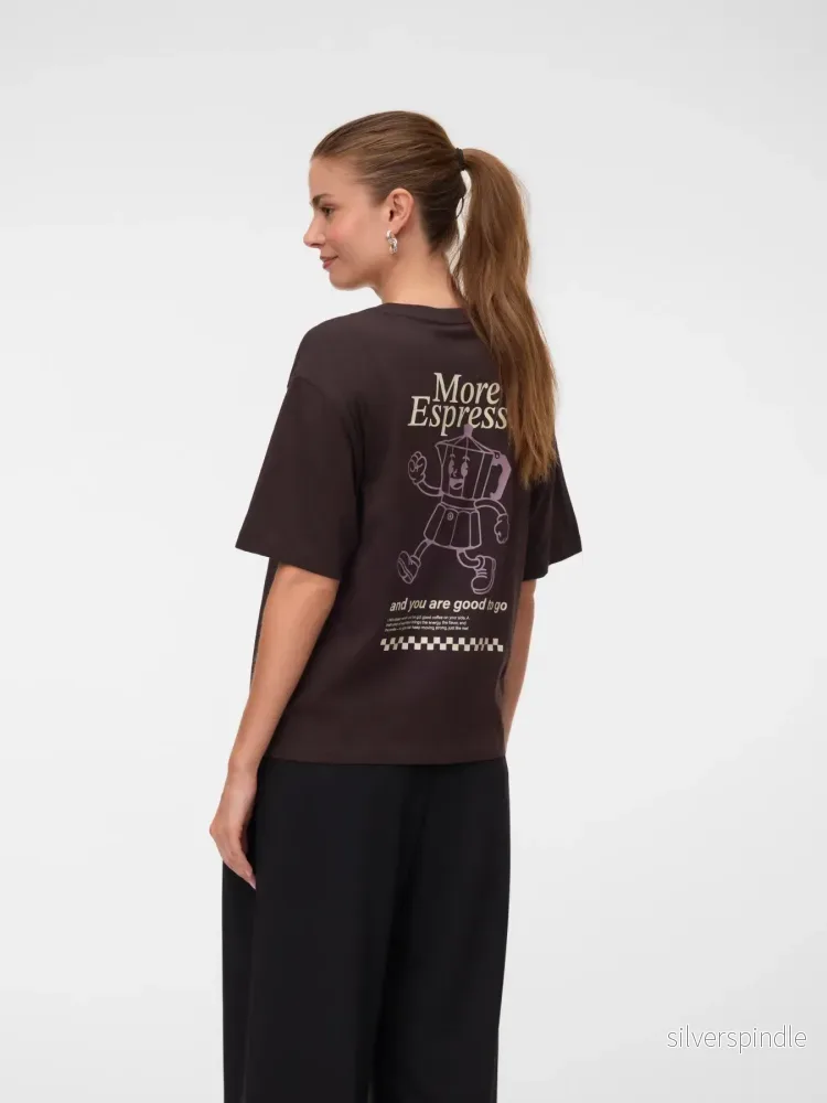 PAULINA THEA T-SHIRT CHCOLATE/ESPRESSO PAULINA THEA T-SHIRT CHCOLATE/ESPRESSO