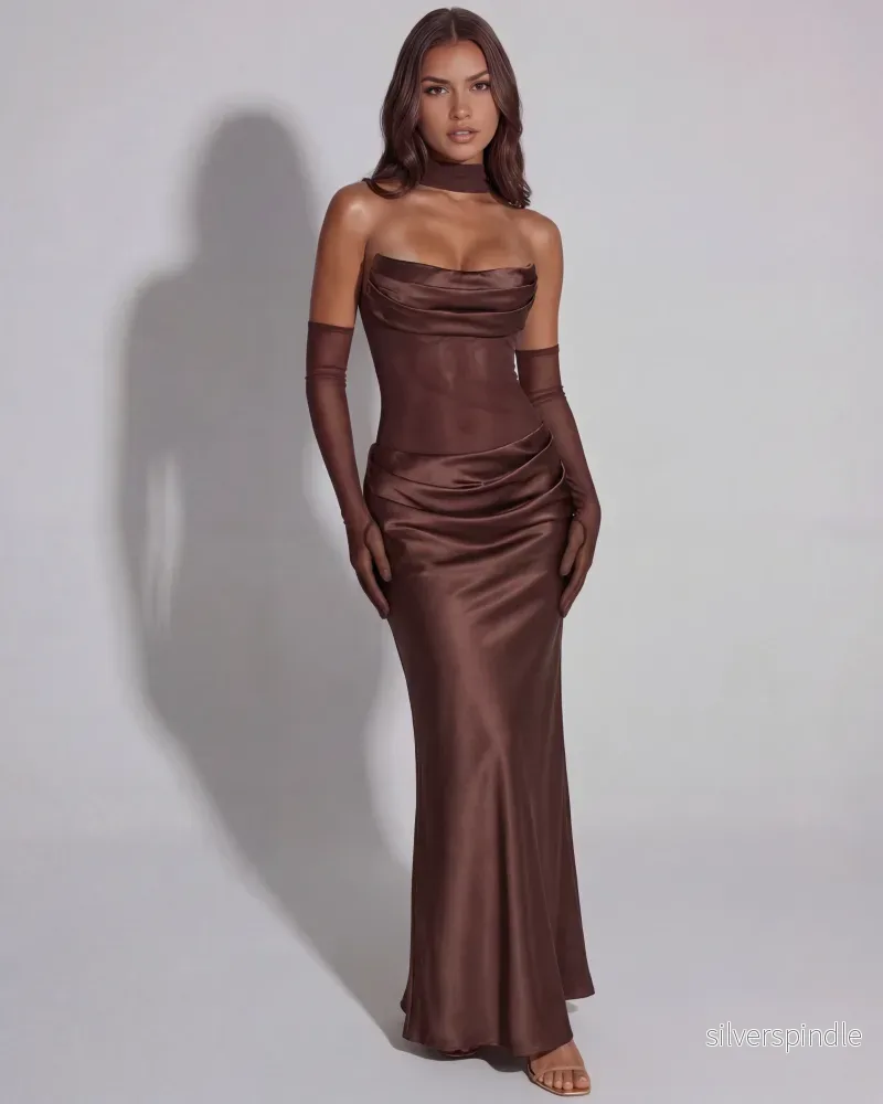 Sophia | Elegant Maxiklänning med Asymmetrisk Kjol