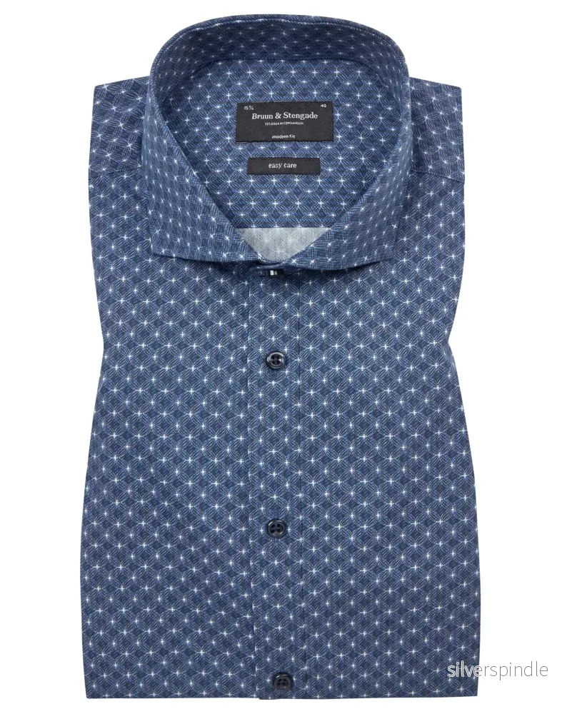 BS Jamie Modern Fit Skjorta – Dark Blue BS Jamie Modern Fit Skjorta – Dark Blue