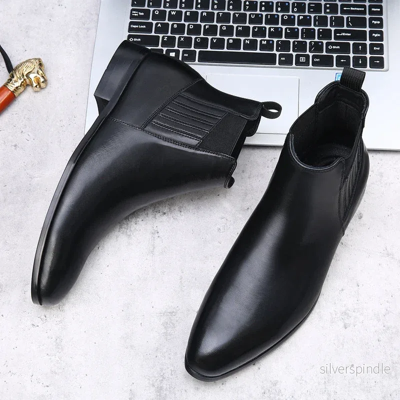 Ethan | Stylish Half Calf Chelsea Boots