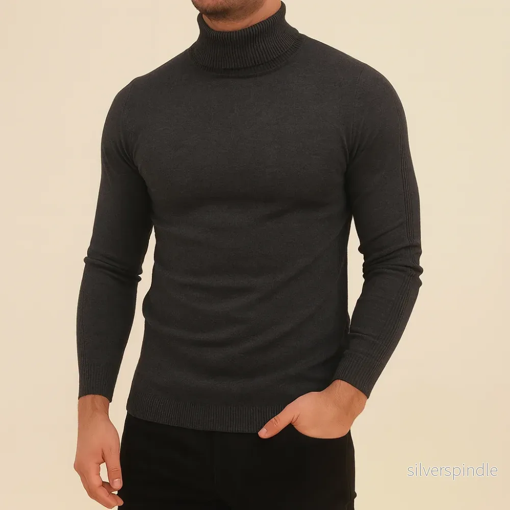 Oliver | Slim Fit Stickad Polotröja Dam för Kalla Månader - Bild 2