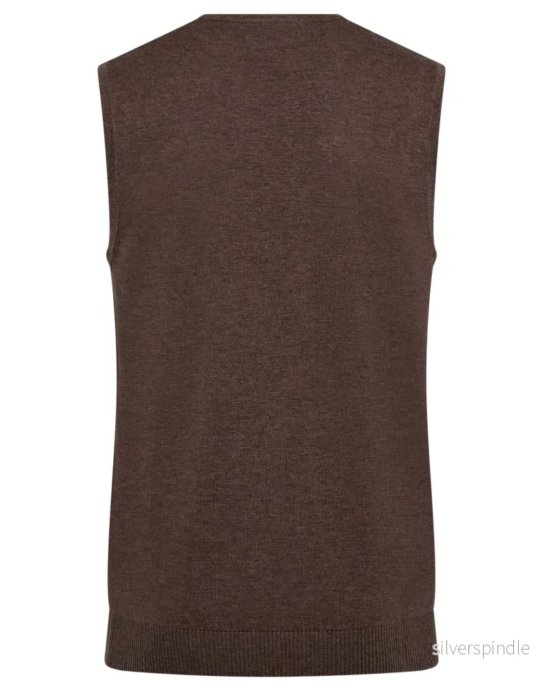 BS Merkur Regular Fit Stickat - Brown - Bild 2