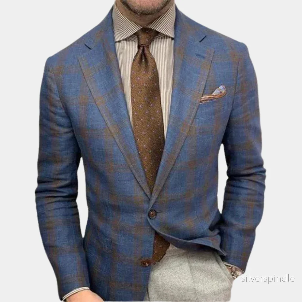 Elegant Linnekavaj | Slim Fit Jacka med Andningsbart Material | Mångsidig Stil för Affär och Formella Evenemang - Bild 2