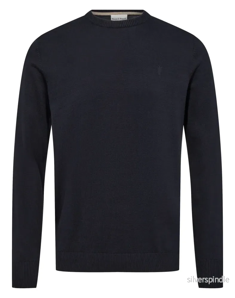 BS Jupiter Regular Fit Stickat – Navy BS Jupiter Regular Fit Stickat – Navy