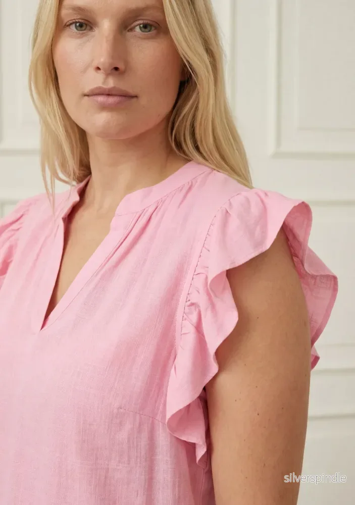 Pearl Flounce Top - Fresh Pink - Bild 2