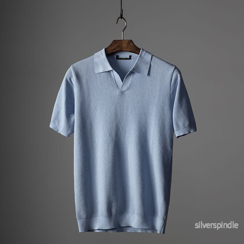 Ethan | Slim Fit Andningsbar Pikétröja för Herr - Bild 2