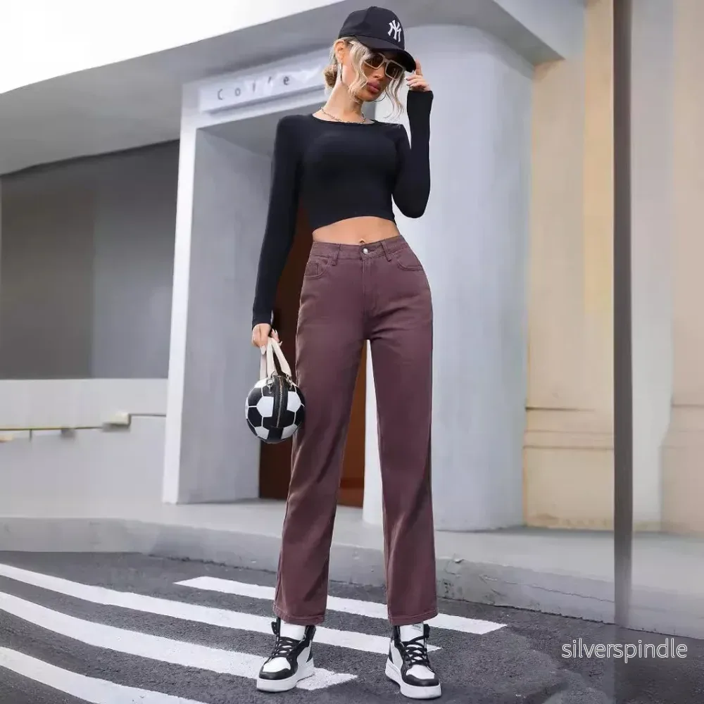 Sophie | Modern Hög Midja Jeans Med Raka Ben Sophie | Modern Hög Midja Jeans Med Raka Ben
