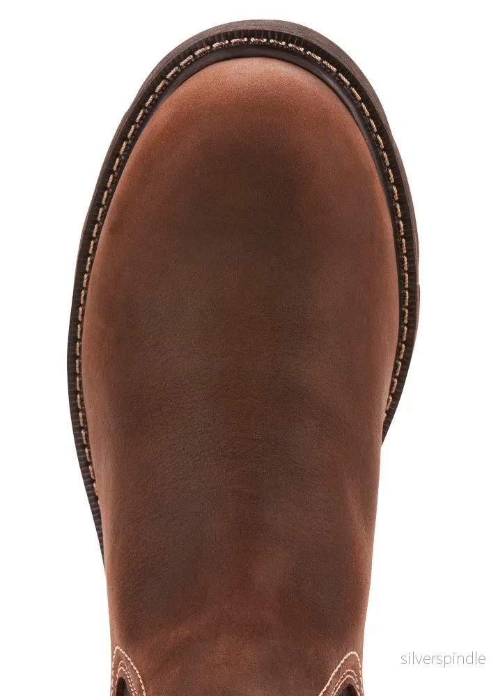 Ariat Groundbreaker Chelsea Waterproof Steel Toe Men's Work Boot Dark Brown - Bild 3