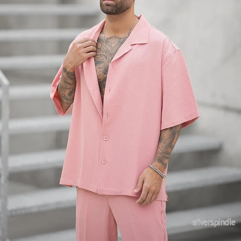Oliver | Lätt Sommar Tvådelat Set med Skjorta och Byxor - Bild 3