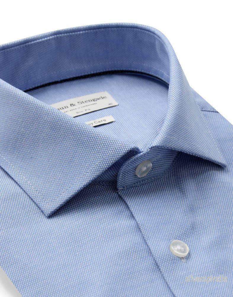 BS Prehn Slim Fit Skjorta - Light Blue - Bild 2