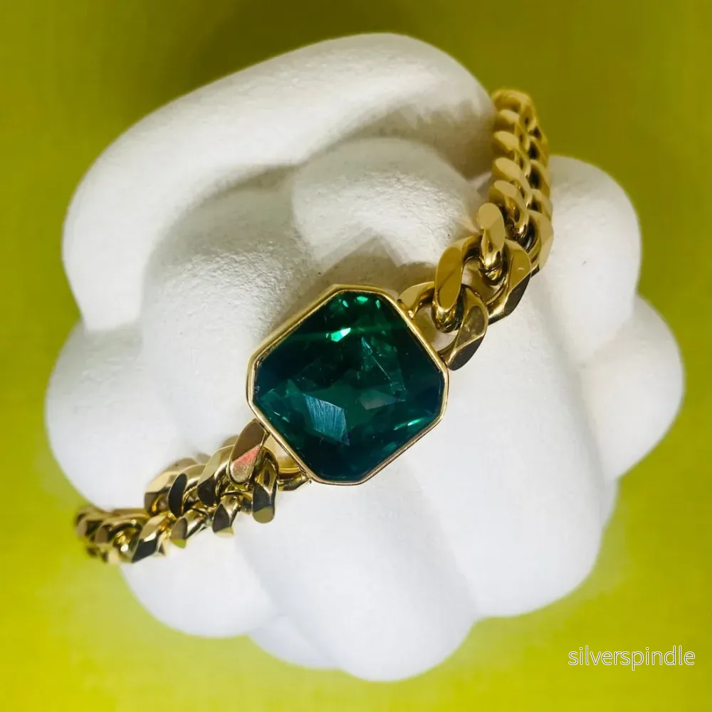 Emerald chain bracelet - Bild 2