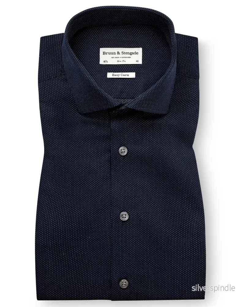 BS Hay Slim Fit Skjorta – Navy