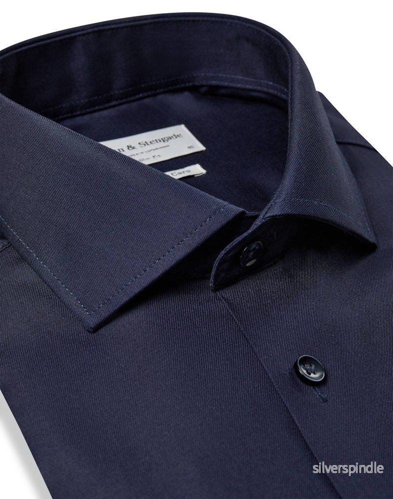 BS Miles Slim Fit Skjorta - Navy - Bild 2
