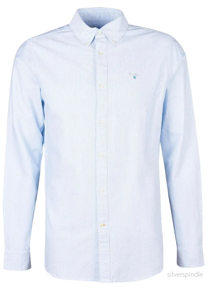 Barbour Oxtown Striped Tailored Shirt Sky Blue - Bild 2