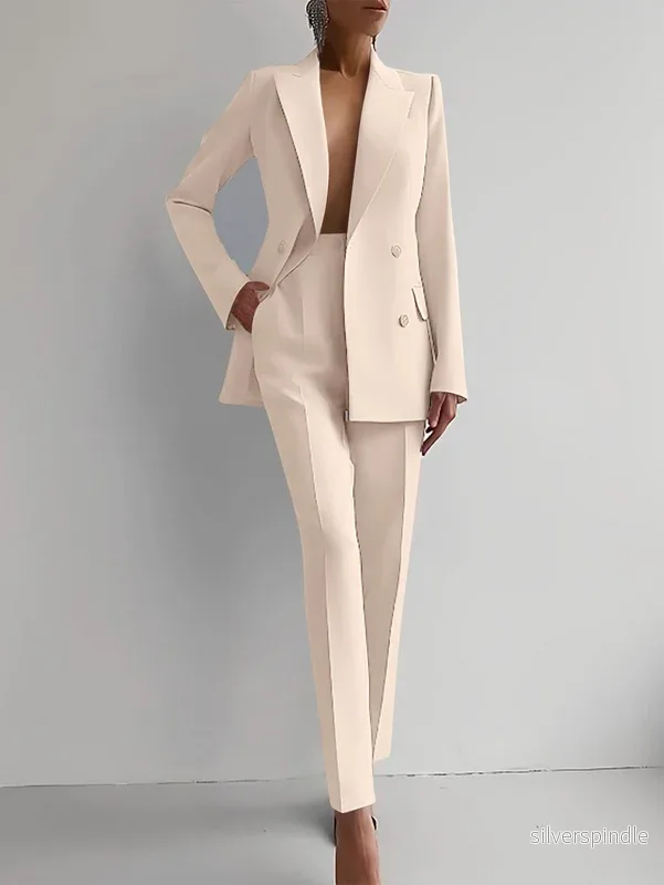 Sophie | Elegant Tvådelat Set Dam Kjol i Lätt Tyg - Bild 3
