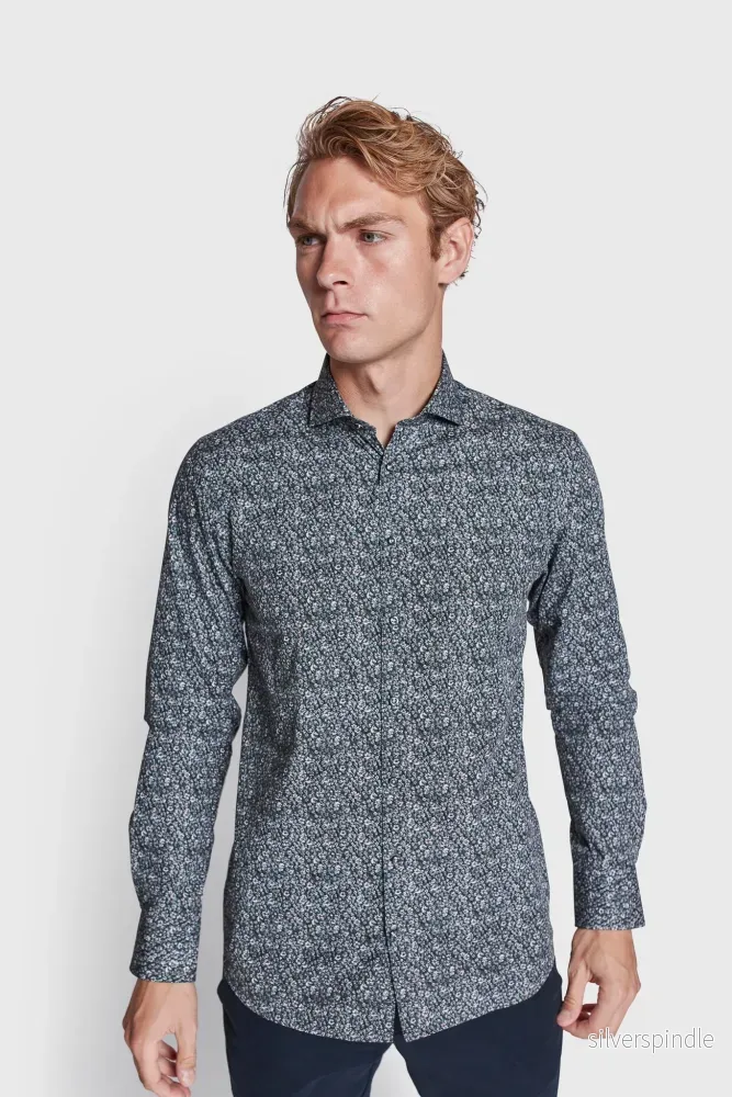 BS Lorenzo Slim Fit Skjorta - Dark Green - Bild 3