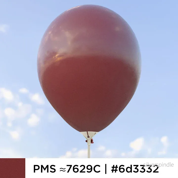 Mörkbruna ballonger 28 cm - 100-pack - Bild 3