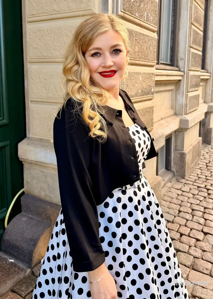 Bolerojacka - svart linen - Bild 2