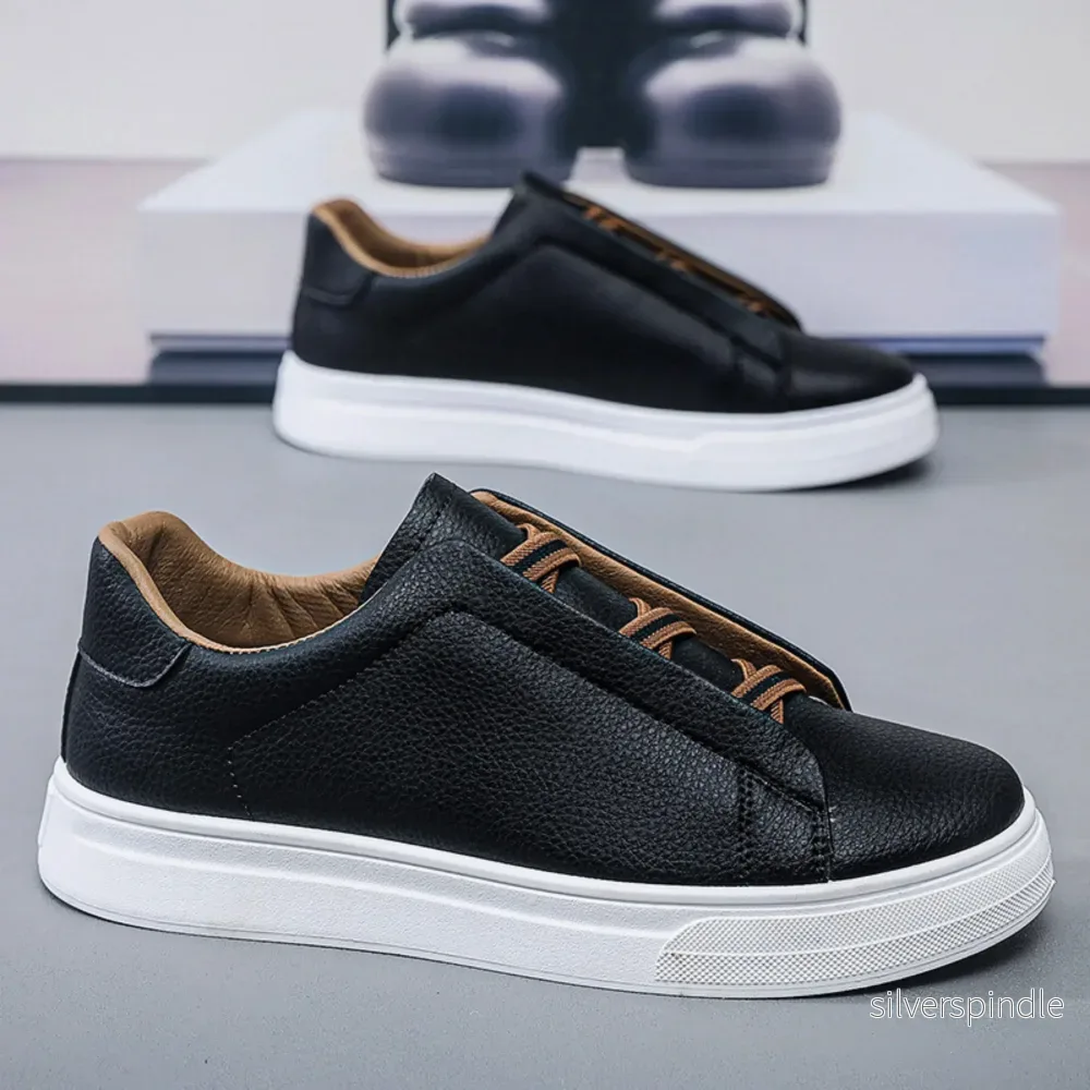 Ethan | Elegant Slip-On Sneakers Med Spetsdetalj För Stil Och Komfort - Bild 3