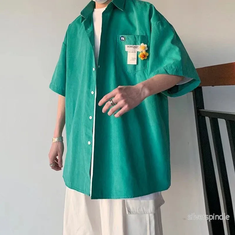 Ethan | Modern Slim Fit Herrskjorta Med Halvlånga Ärmar - Bild 3