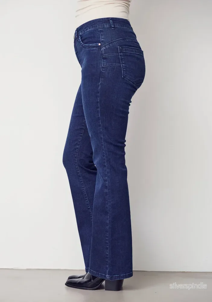 Verona Flare Jeans - Dark Basic Wash - Bild 3