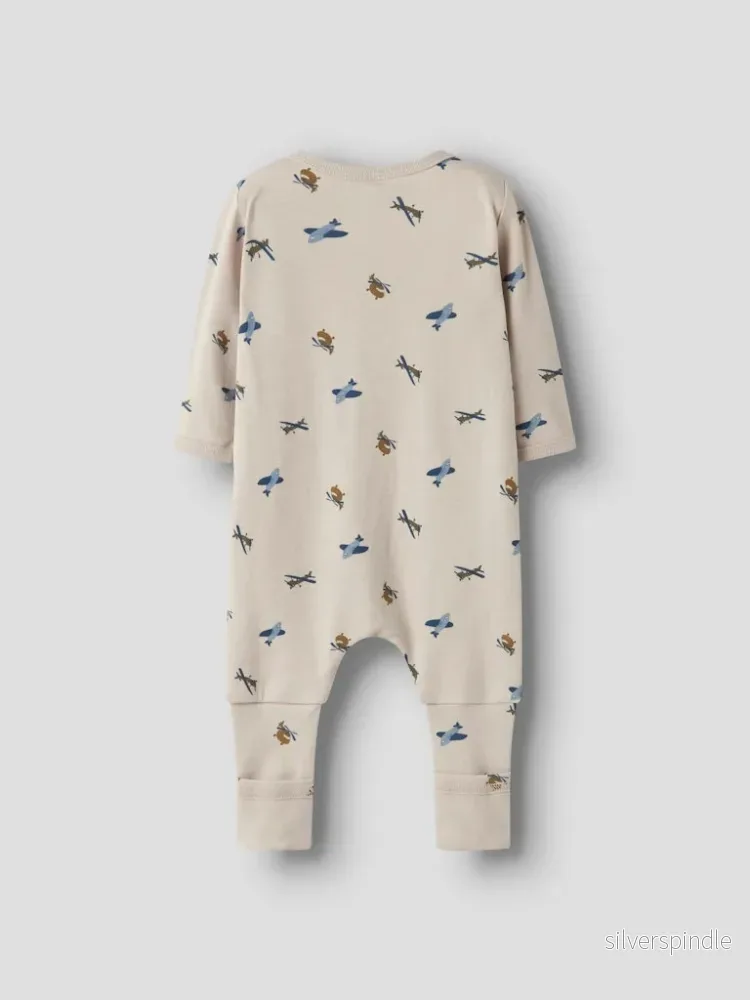 Flygplan pyjamas med vikmudd, fot/utan fot - Bild 3