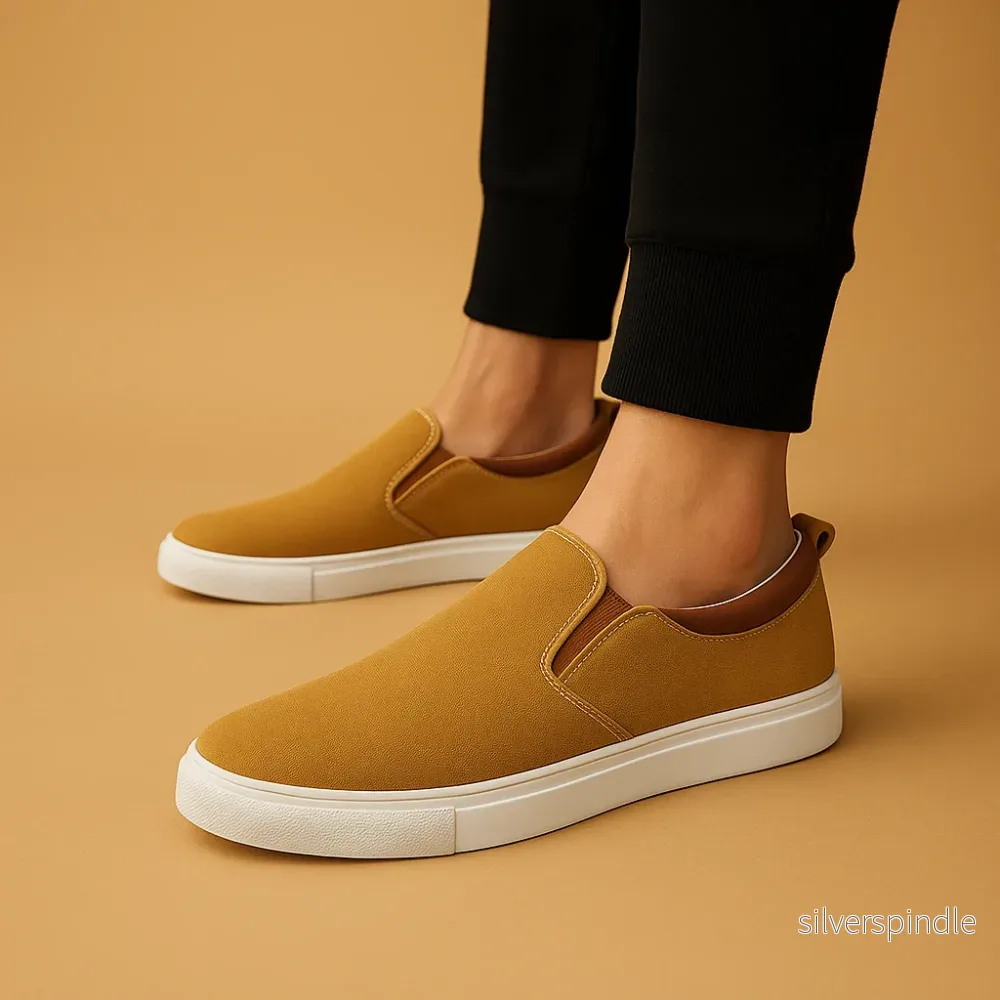 Moderna | Loafers Män med Andningsbar Textil och Vadderad Innersula | Komfortabel Slip-On Design för Varje Tillfälle