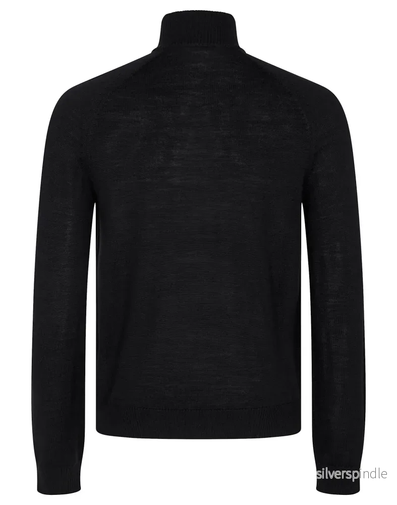 BS Cameron Regular Fit Stickad Tröja - Black - Bild 2