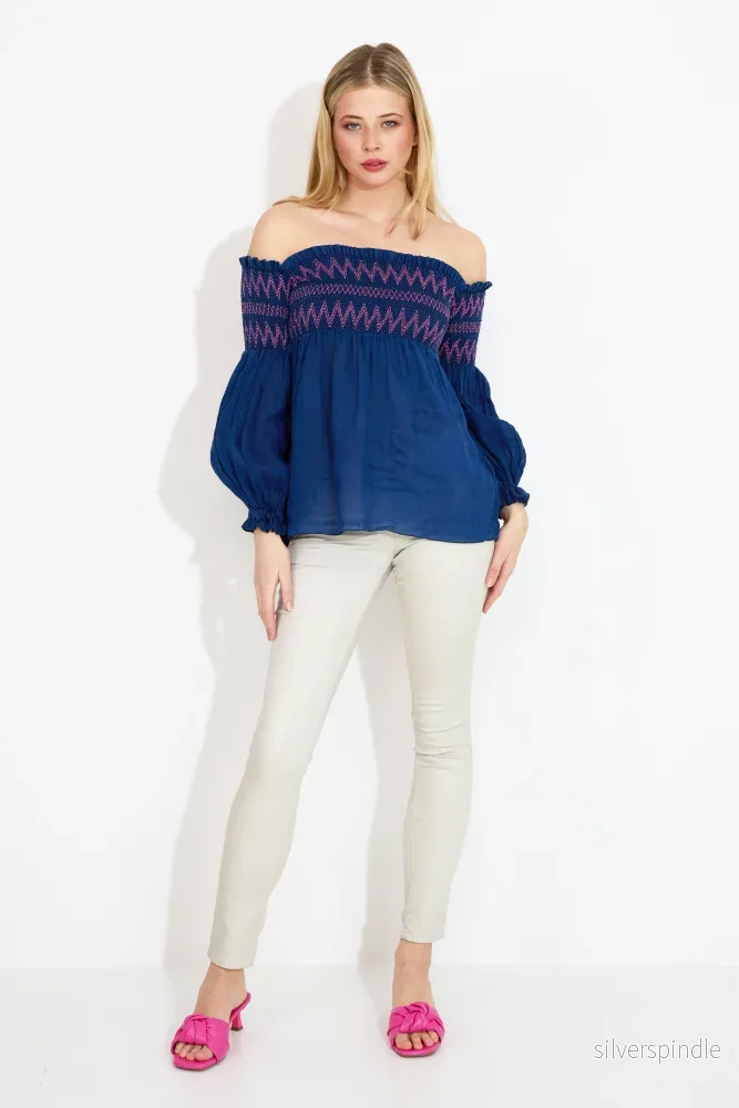 CAMICIA MERACH - broderad