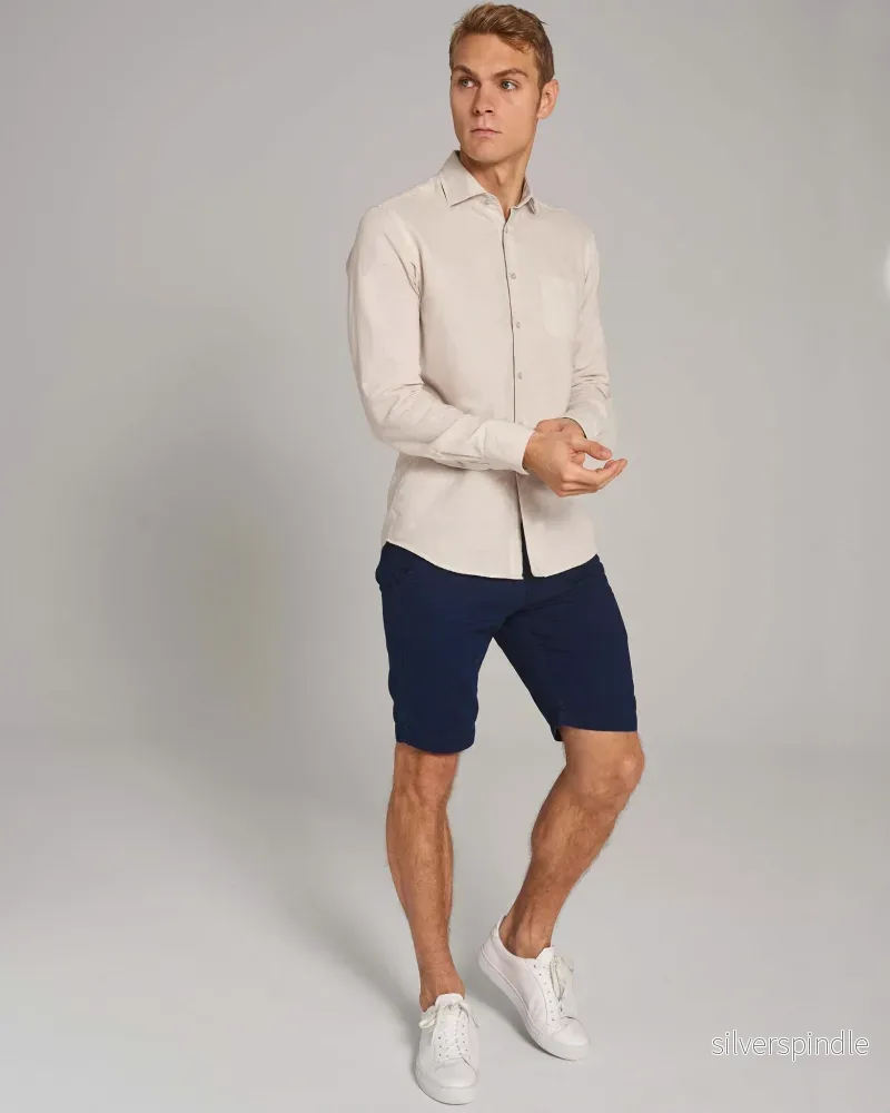 BS Daniel Casual Modern Fit Skjorta - Sand - Bild 3
