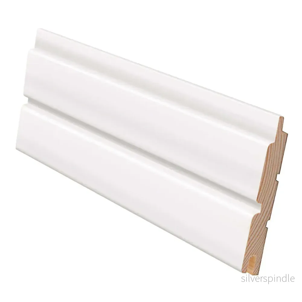 Ribbpanel STP 15x95x2370, Furu, Vit