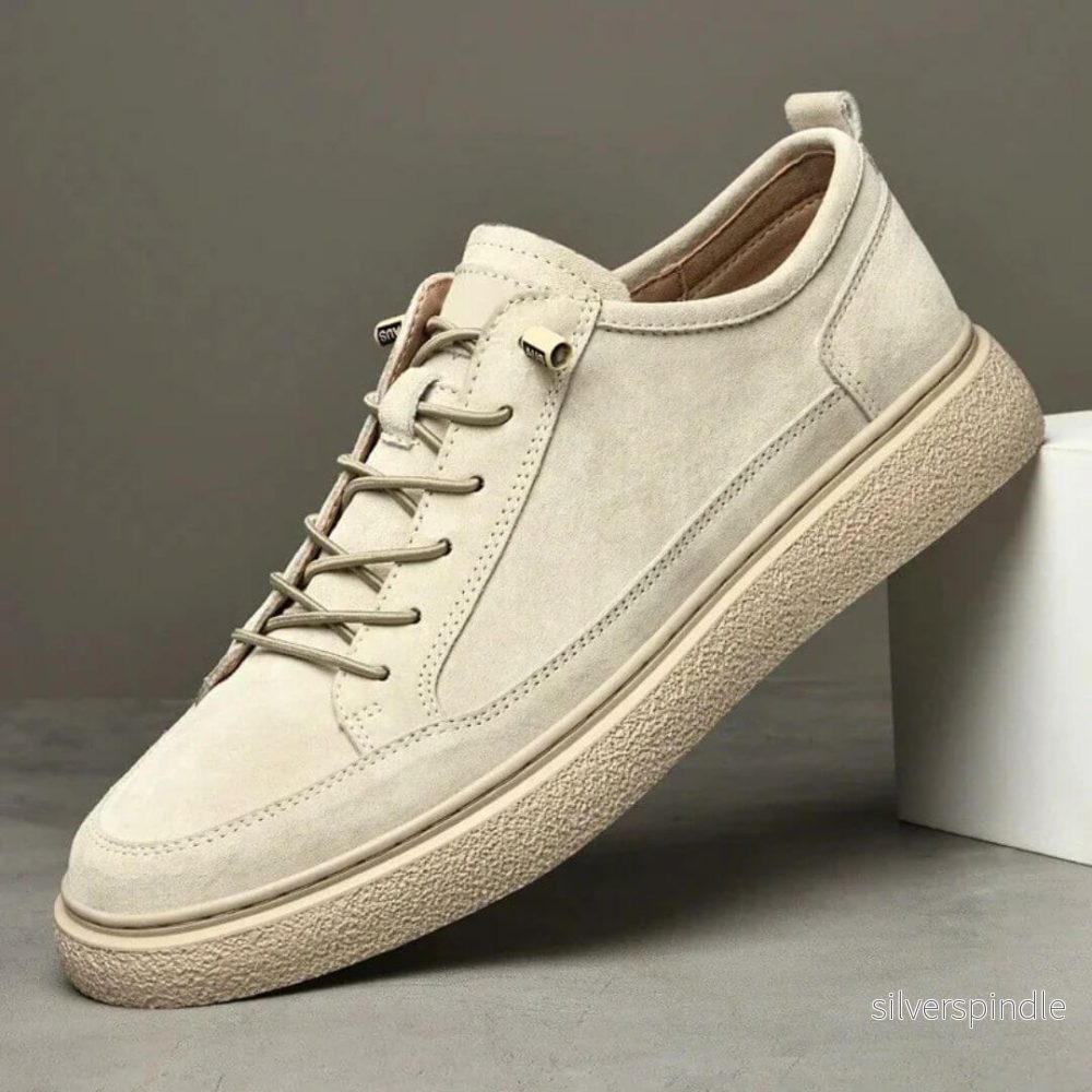 Ethan | Vadderade Herr Sneakers med Mocka-Look och Gummisula - Bild 3