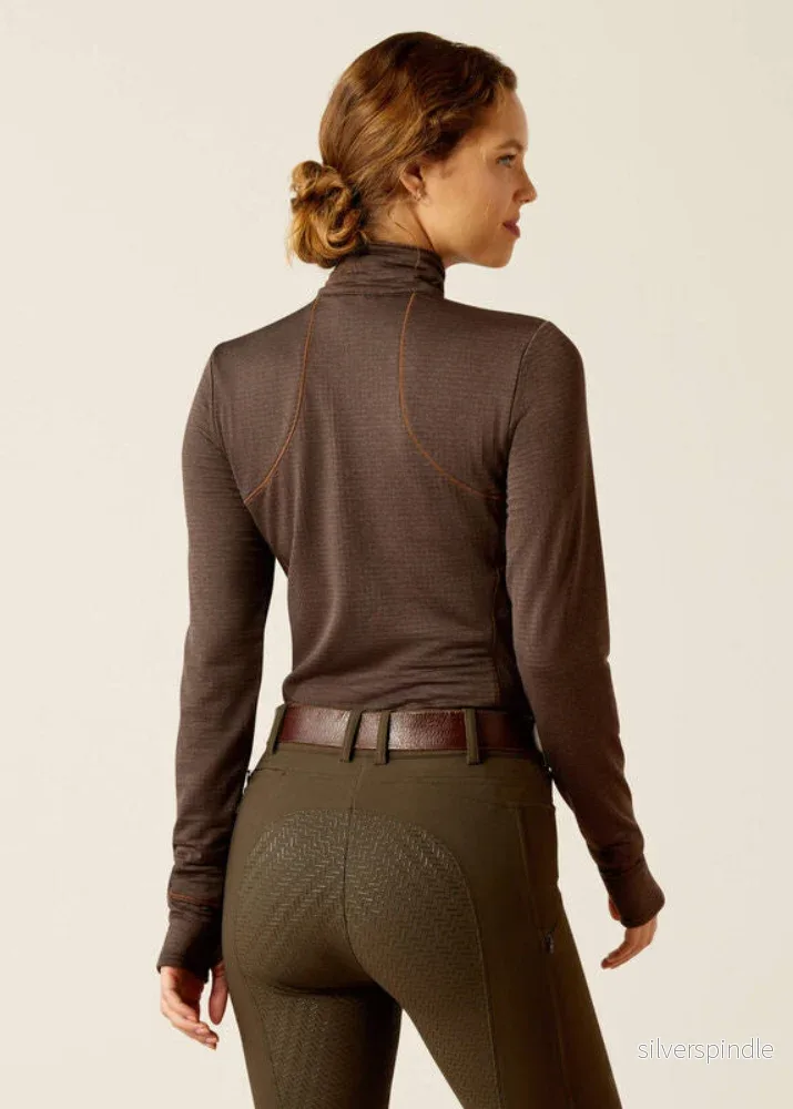 Ariat Gridwork 1/4 zip Moleheather - Bild 3