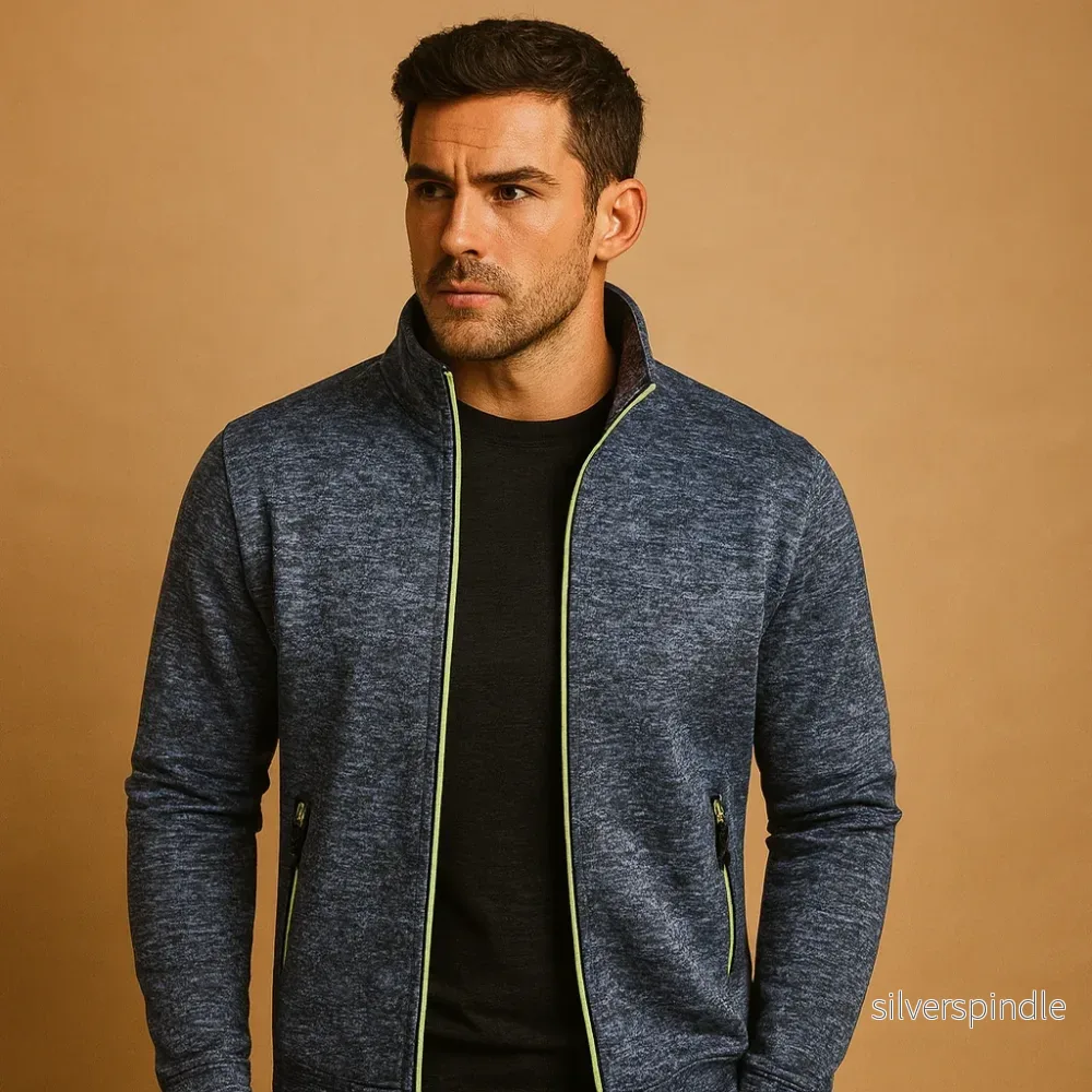 Moderna | Cardigan Män med Dragkedja och Bekväm Passform | Stilren Design för Vardagsbruk - Bild 3