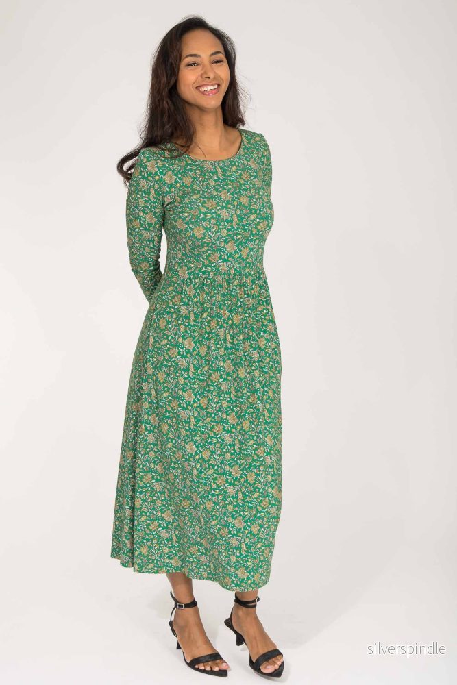Ideal midi jersey dress – Green Ideal midi jersey dress – Green