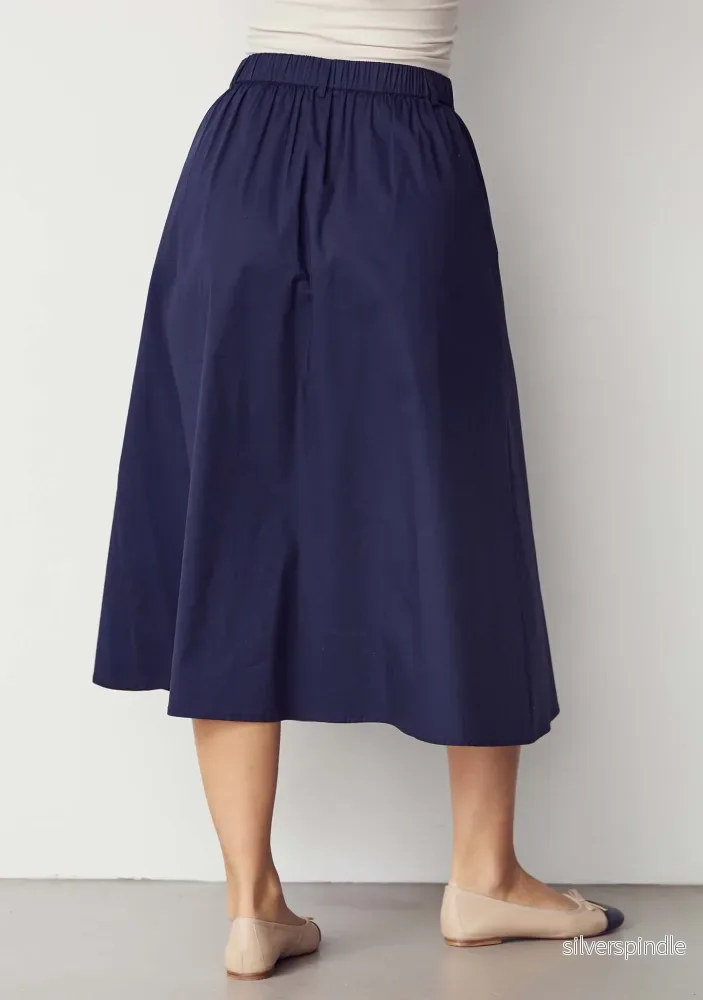 Sigga Long Skirt - Navy - Bild 2