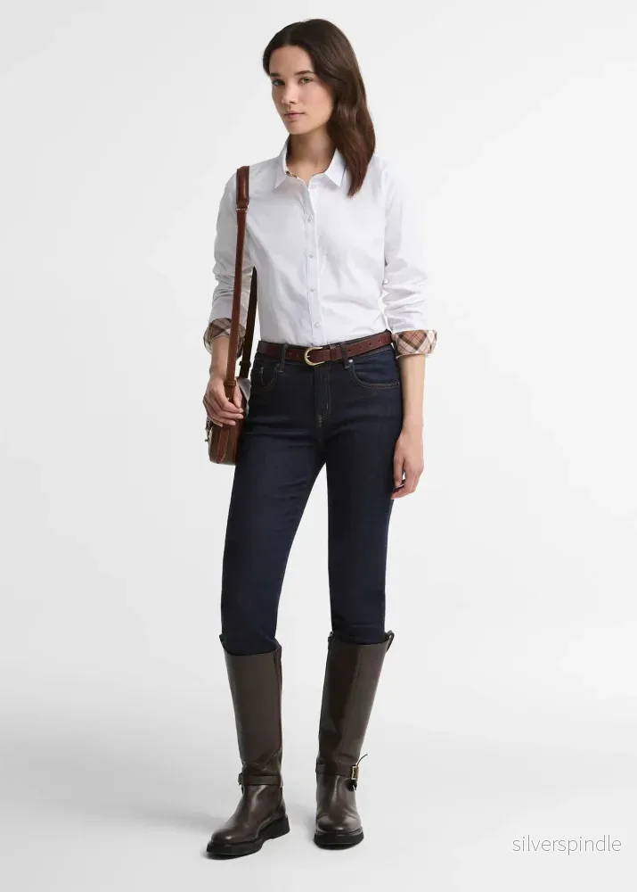 Barbour Derwent Shirt White/Cedarwood - Bild 2