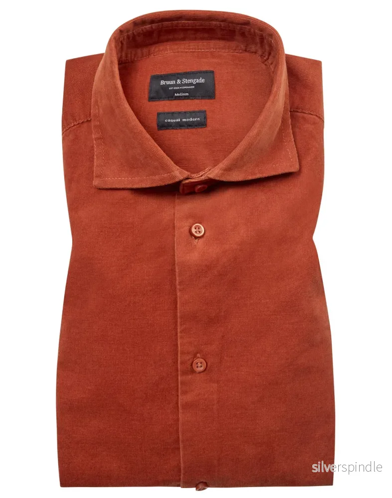 BS Jallow Casual Modern Fit Skjorta – Orange BS Jallow Casual Modern Fit Skjorta – Orange