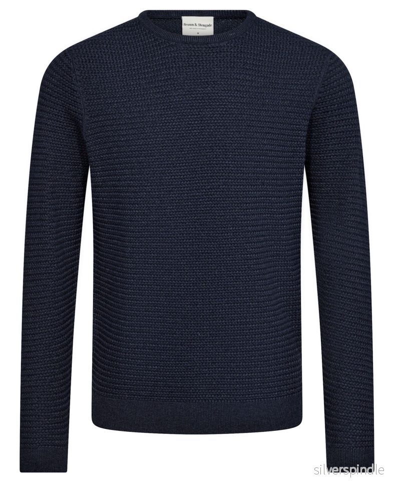 BS Arnlaug Regular Fit Stickat - Thunder