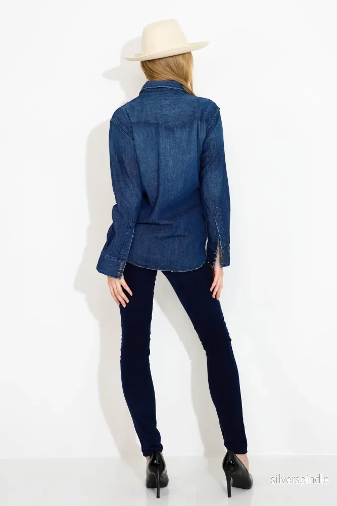 THE WESTERN SHIRT THAT U WEAR FOR LOVE - Denim - Bild 3